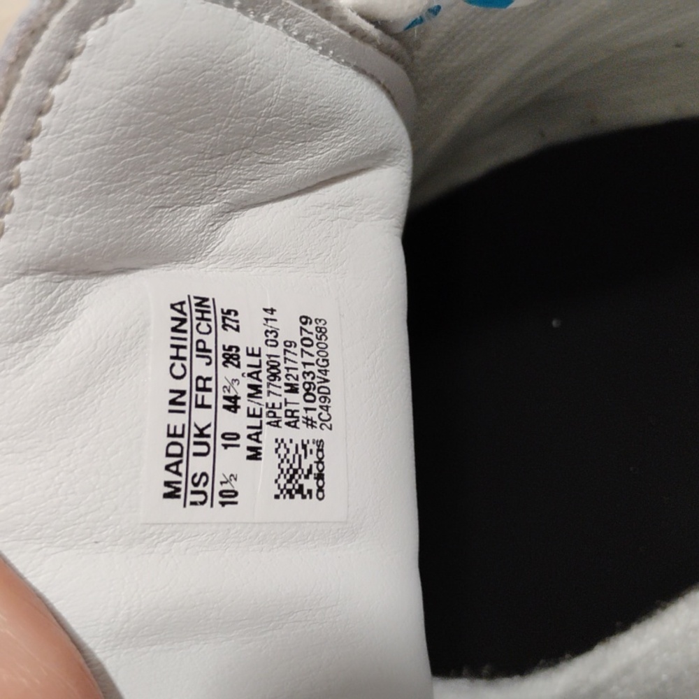SALE! New Adidas Super Star 80's WC Black/White Shoes W Box Sz.10.5 2014 (E-2) - Picture 11 of 12